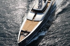 Super Yacht Exuma from above - photo  courtesy of Perini Navi